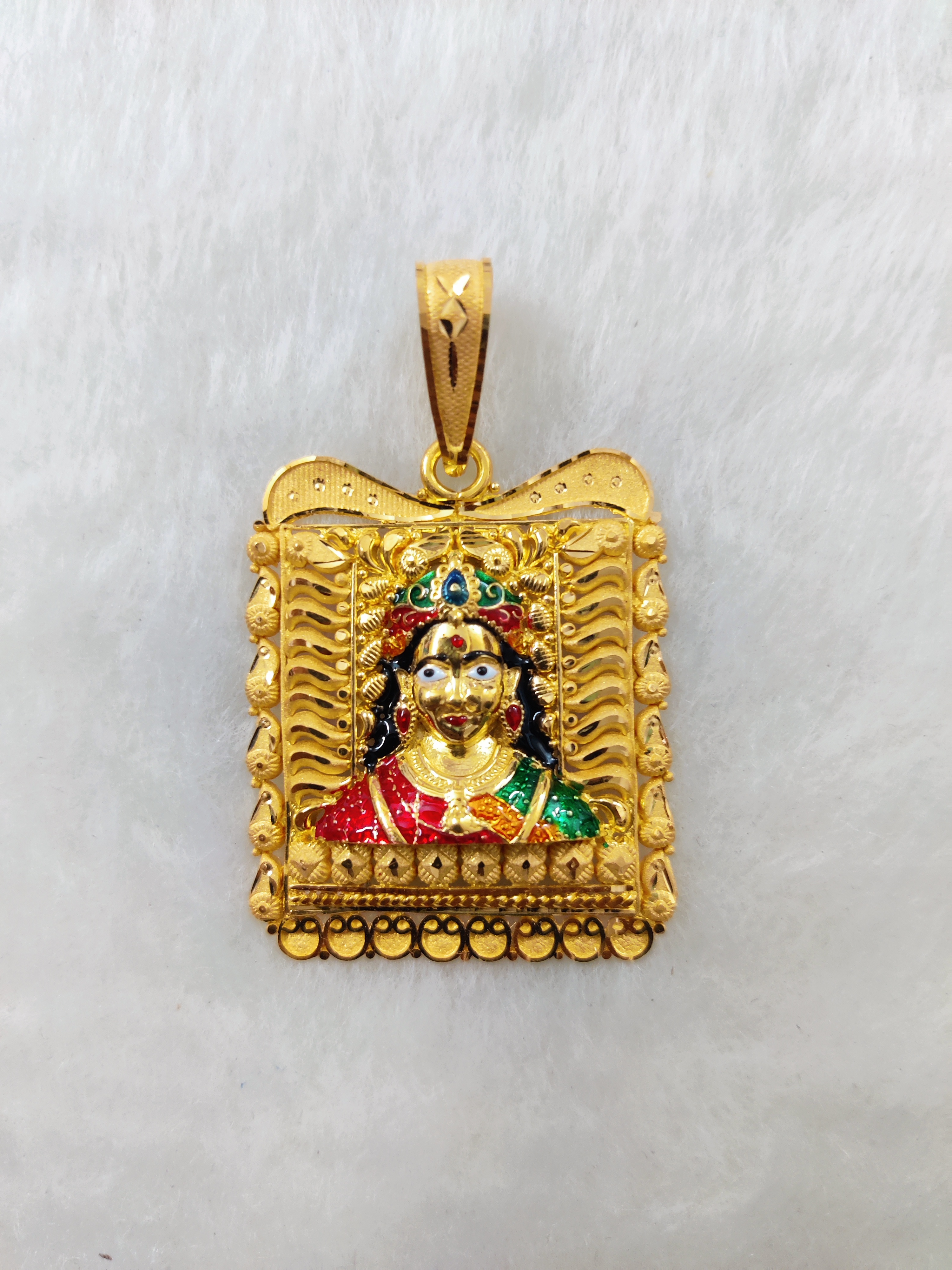 Chehar Maa Fancy 916 Gold Pendant