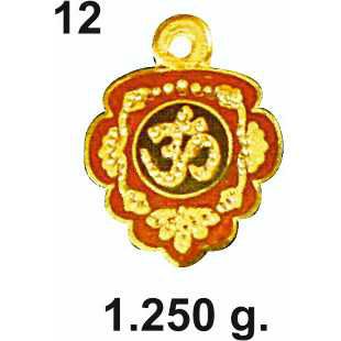 916 Gold Om Pendant DC-P12