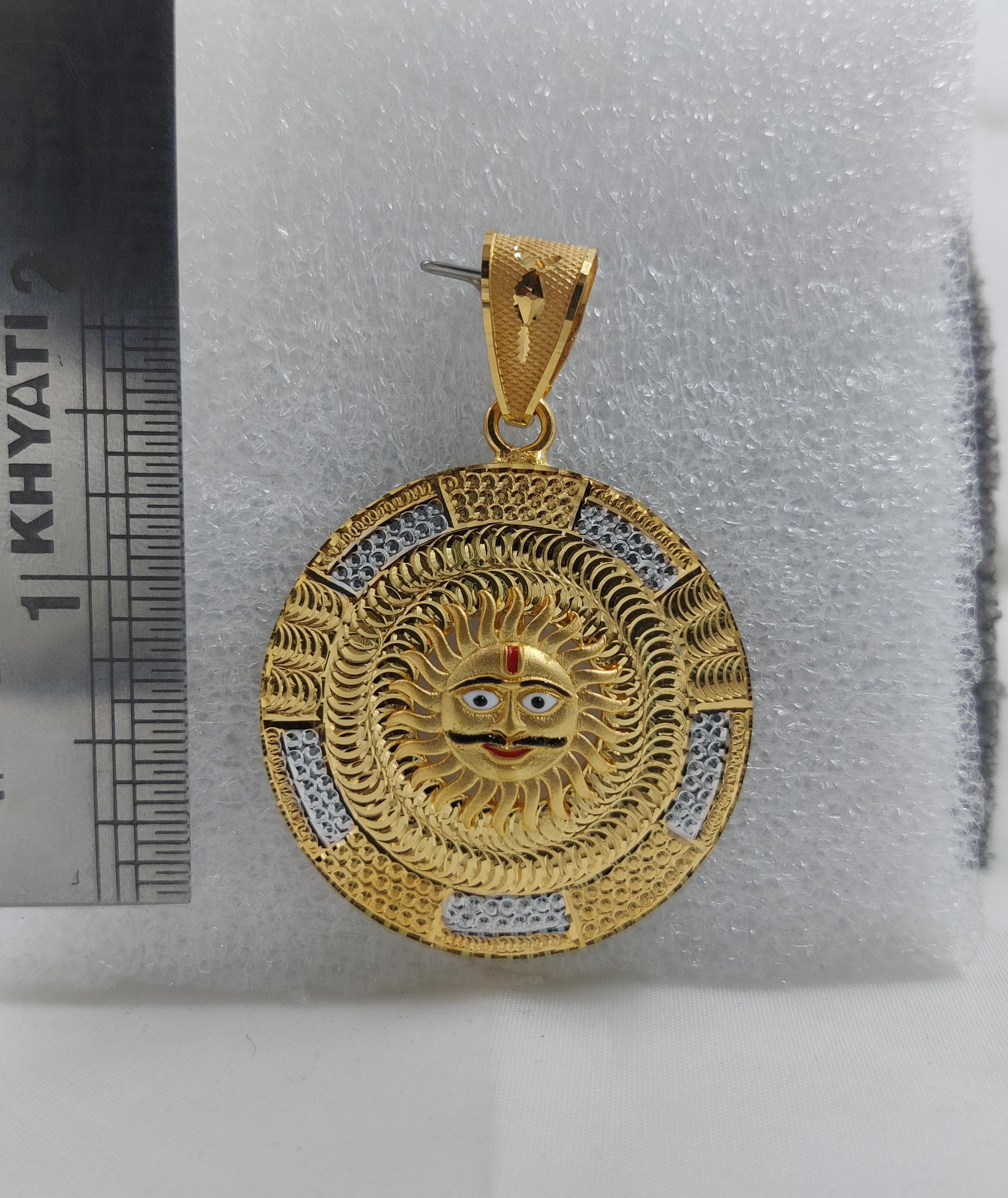 916 Gold Shakti Maa Named Pendant