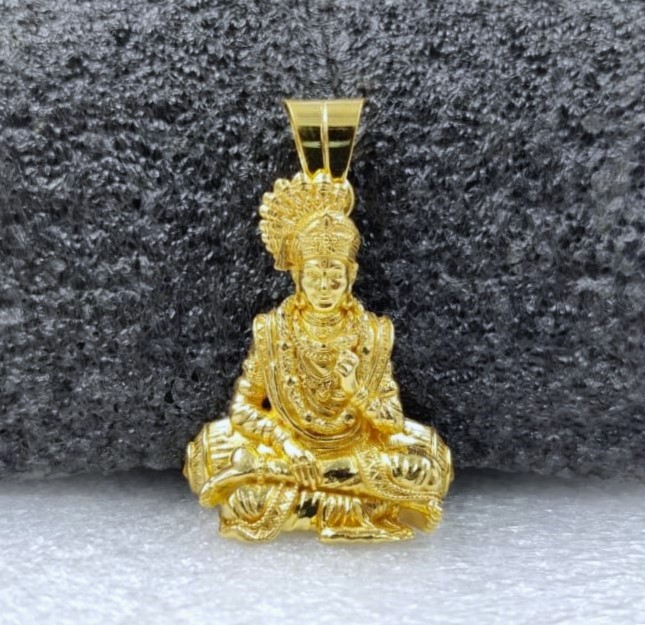 916 Gold Ghanshyam Maharaj Pendant