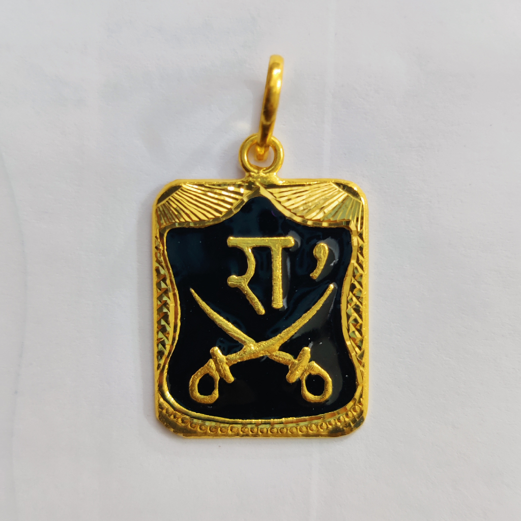 22k gold fancy gent's goga maharaj pendant