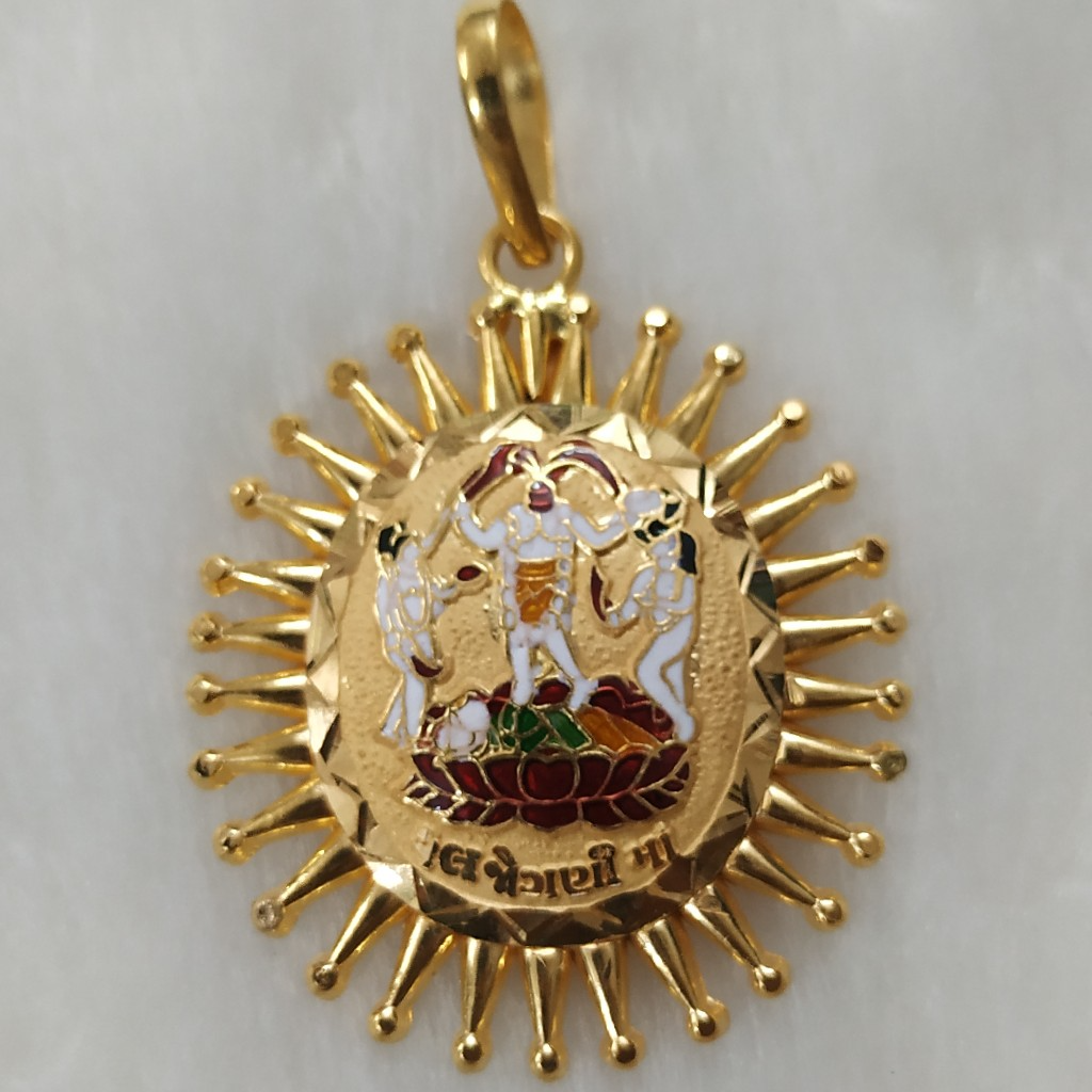 fuljogani ma gold minakari pendant