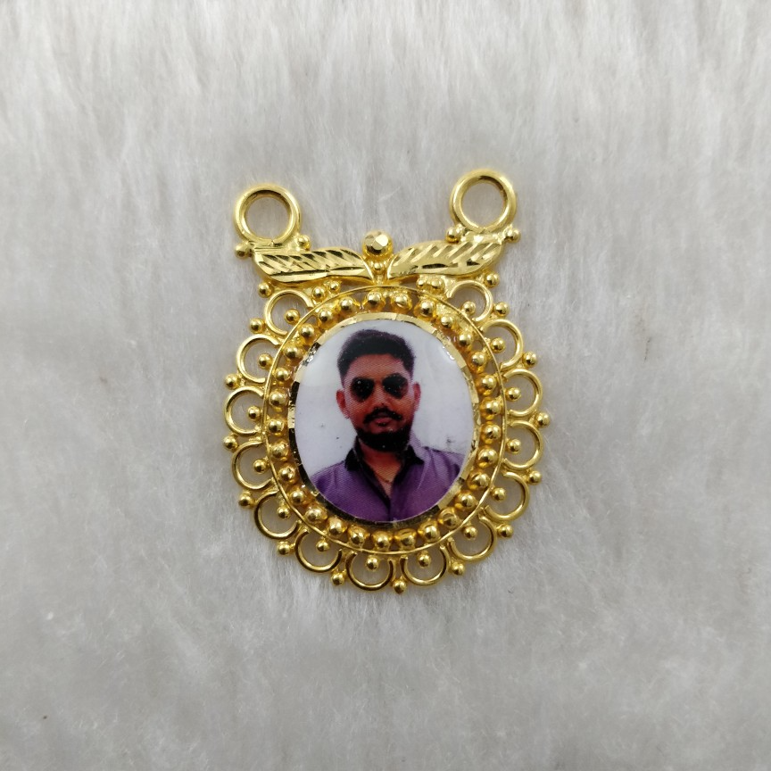 916 Gold photo mina Mangalsutra Pendant