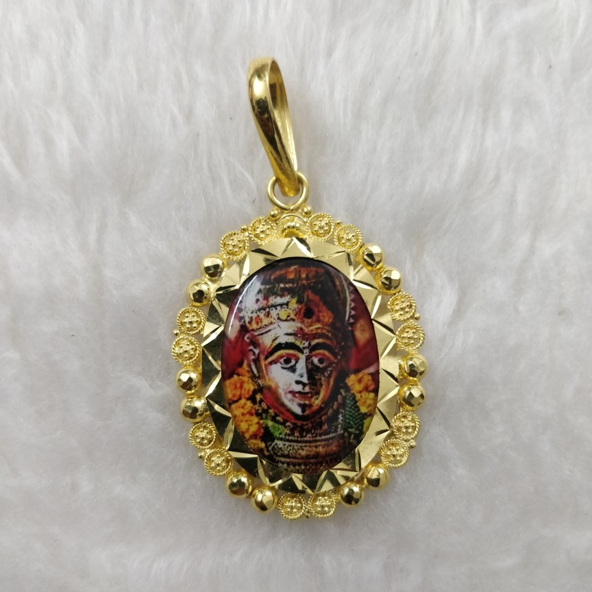 916 Gold Photo Mina Pendant