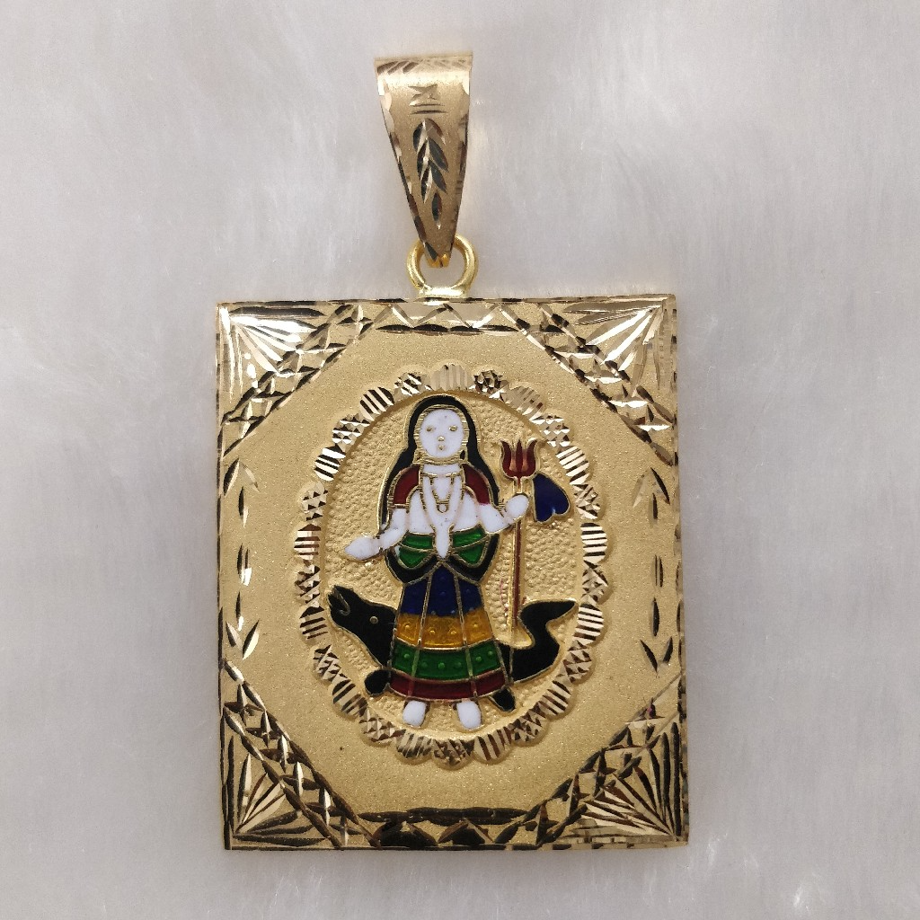 916 Gold Fancy Gent's Khodiyar Maa Pendant