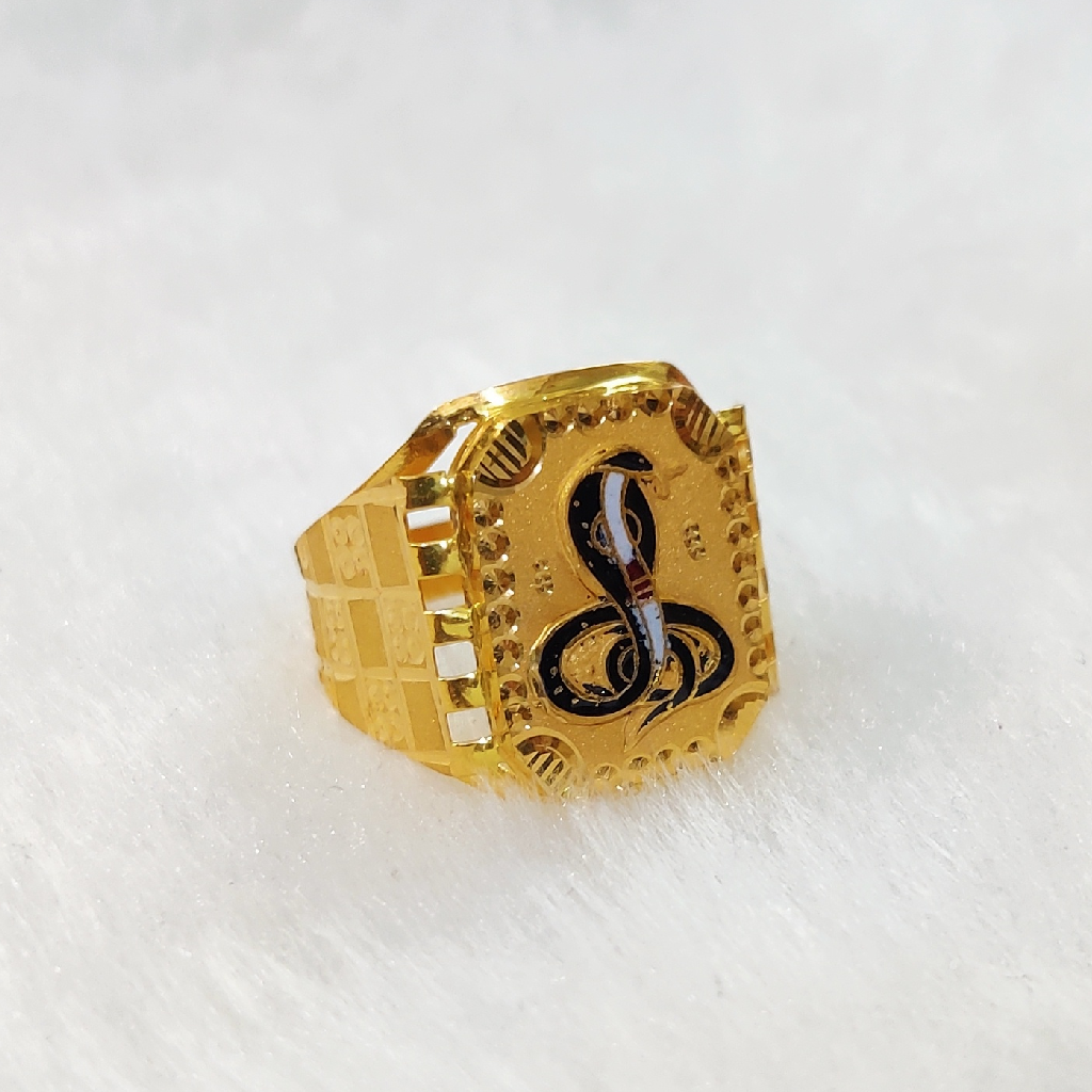 916 Gold Fancy Gent's Goga Maharaj Ring