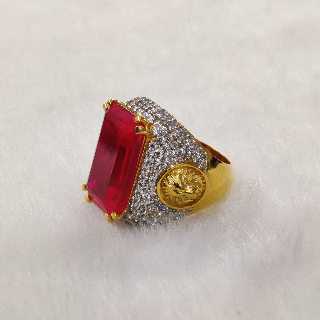 916 Gold Fancy Gent's Ring