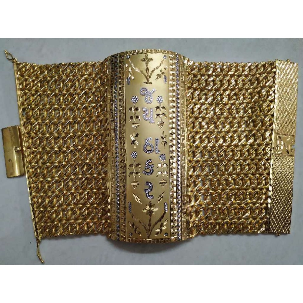 22KT Gold Rajwadi Jay Thakkar Gents Bracelet