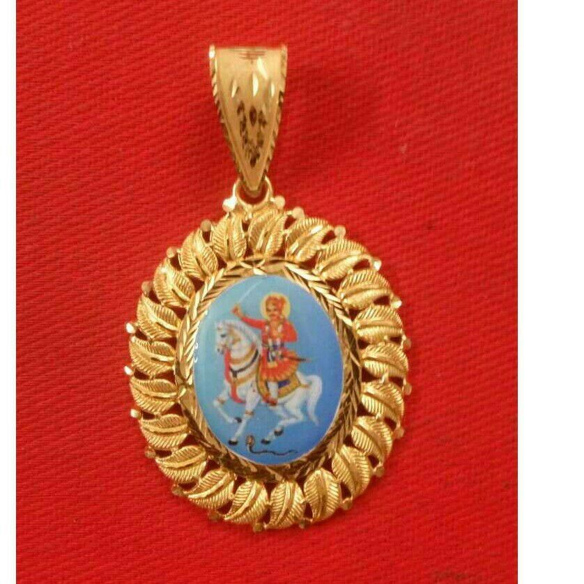 22K Yellow Gents Gold Fancy Pendant