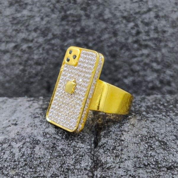 916 Gold Fancy i-Phone Ring