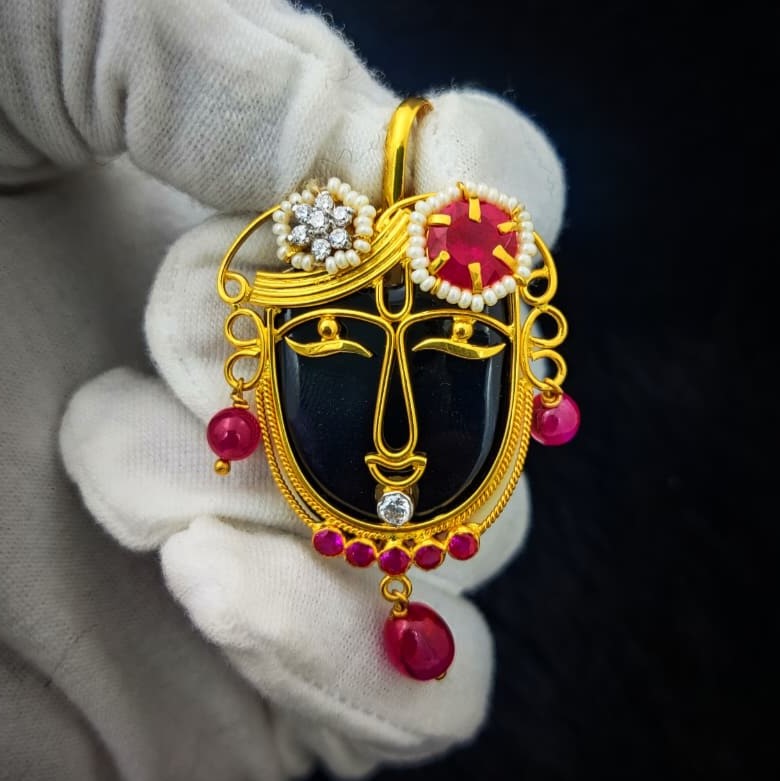 916 Gold Shakti Maa Named Pendant