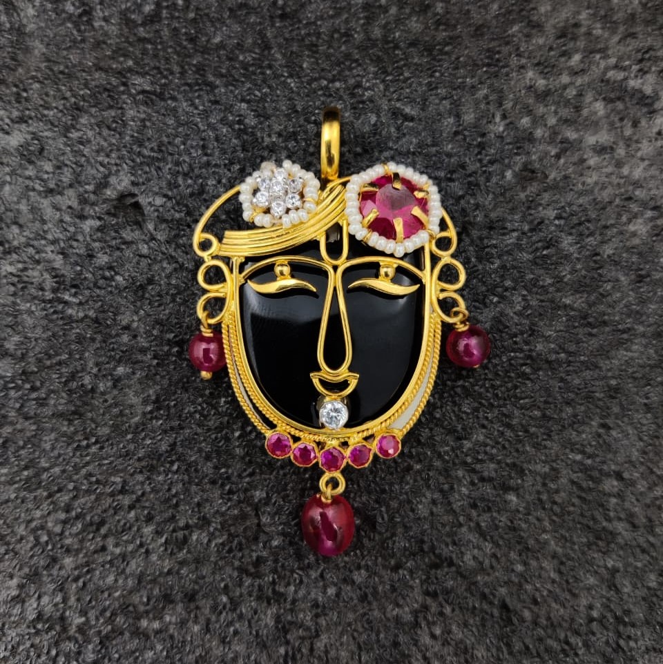 916 Gold Shakti Maa Named Pendant