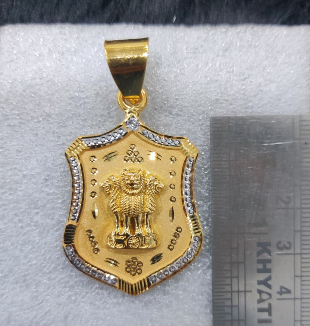 916 Gold Fancy Ashok Stambh Pendant
