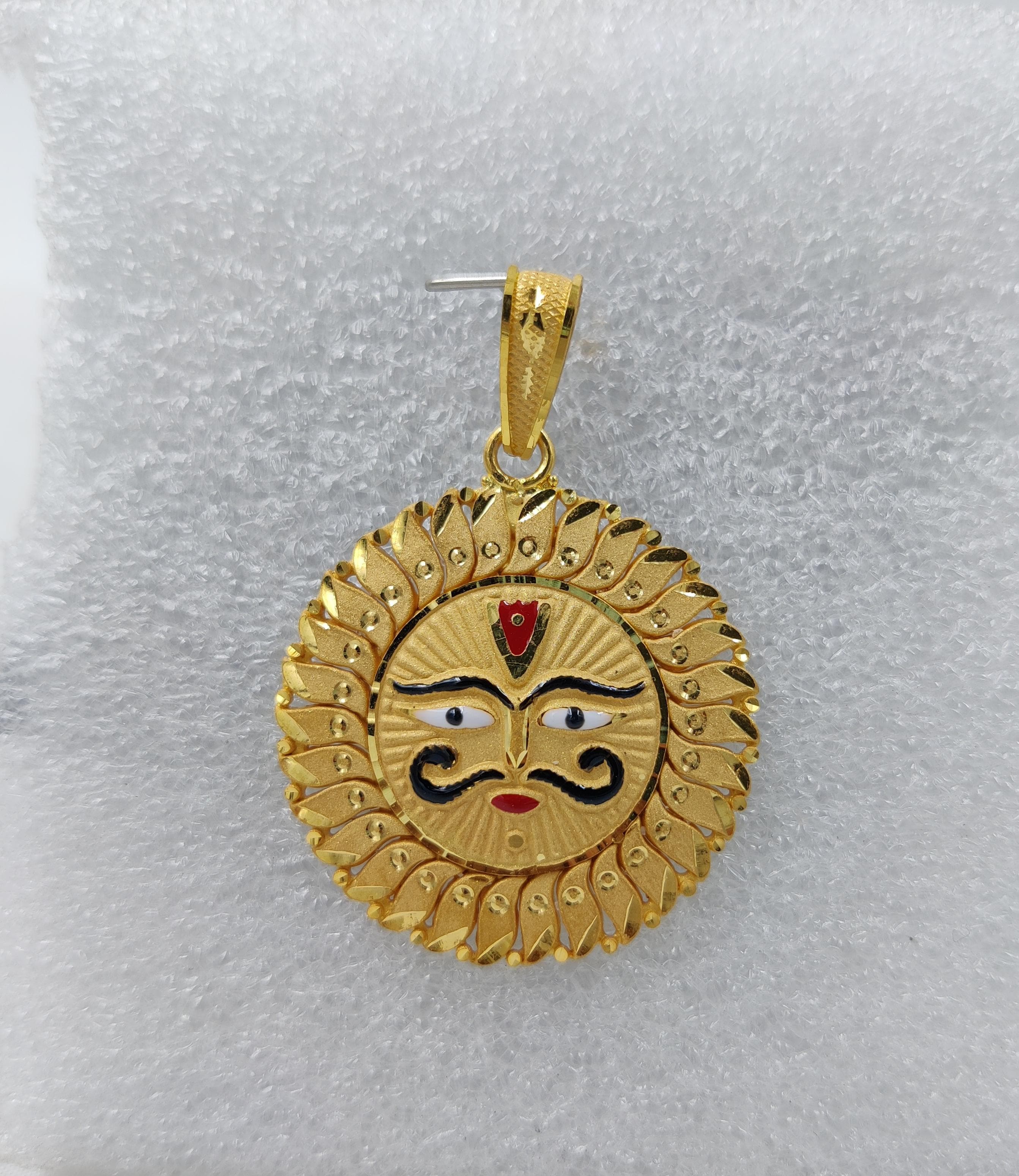 916 Gold Surya Pendant
