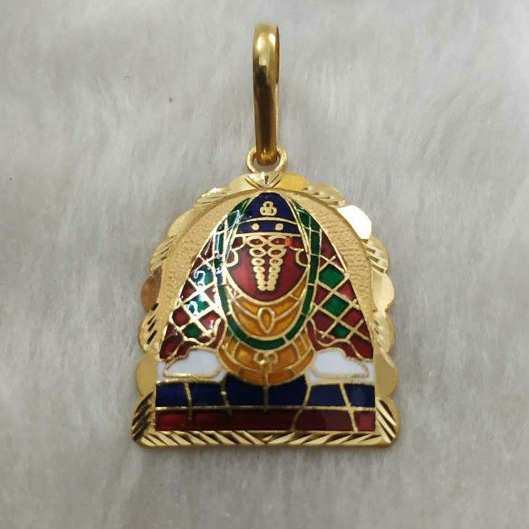 Ashapura Maa Minakari Pendant