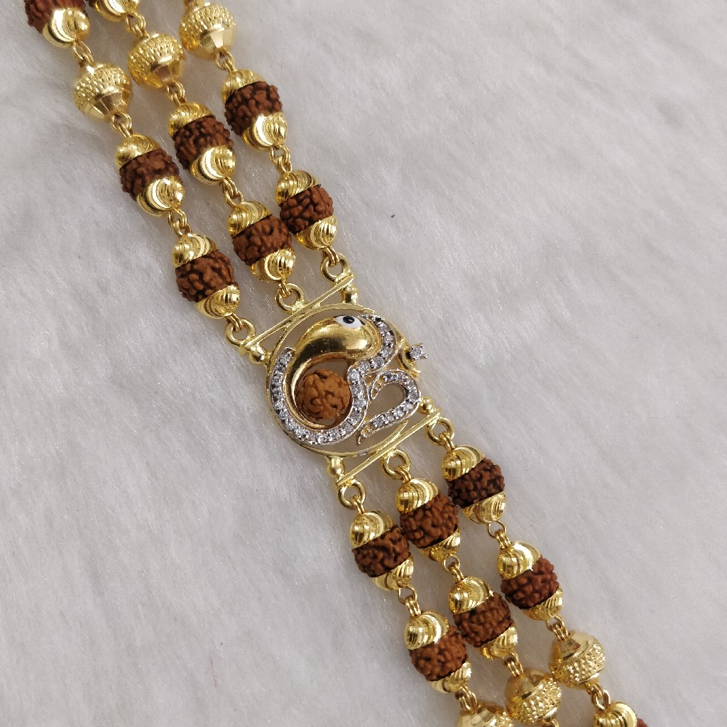 916 gold gent's rudraksh lucky