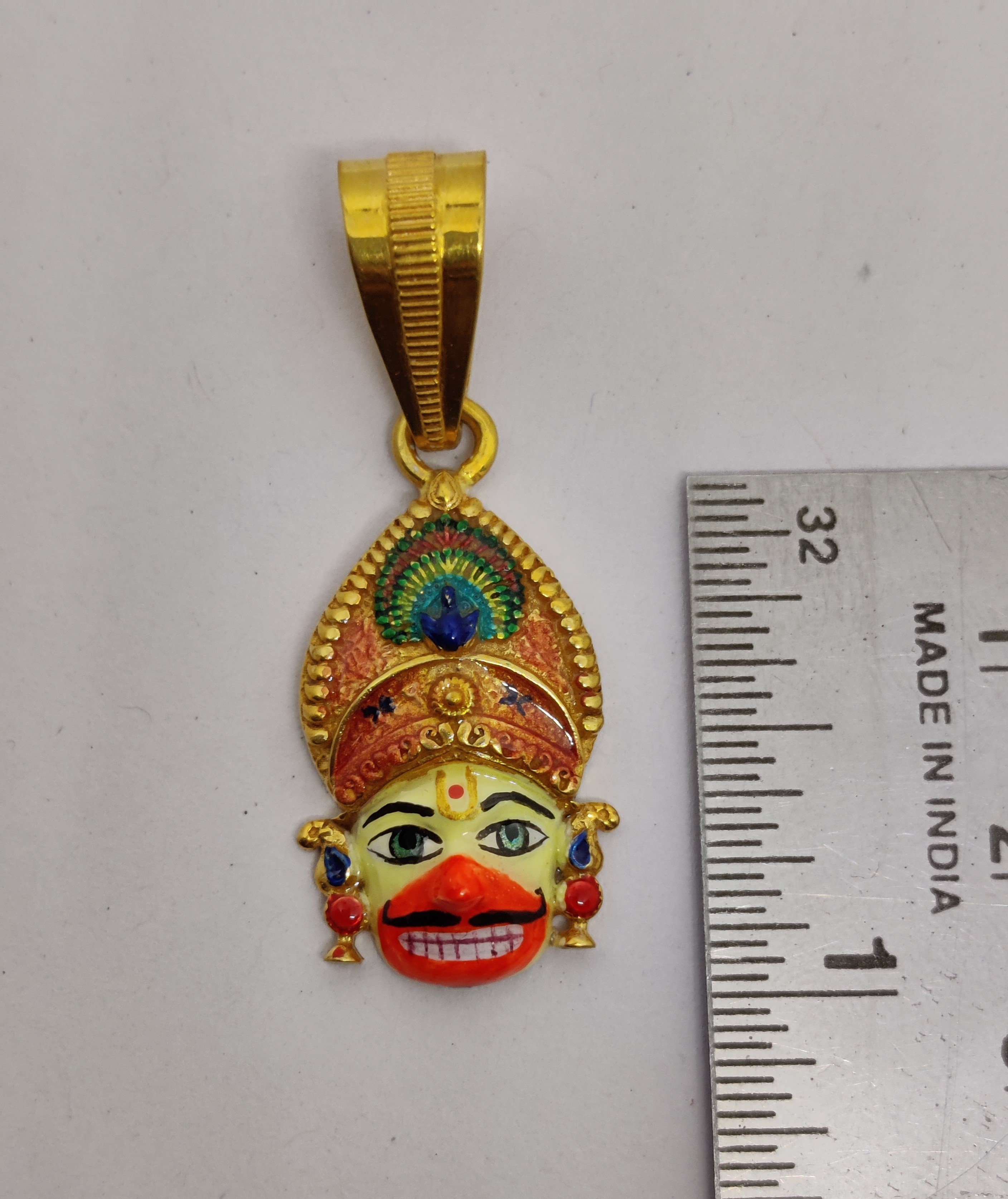 916 Gold Fancy Gent's Hanumanji Pendants
